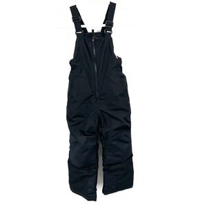 NEW cat & jack snow bibs snowpants black outdoor winter warmer outerwear XS